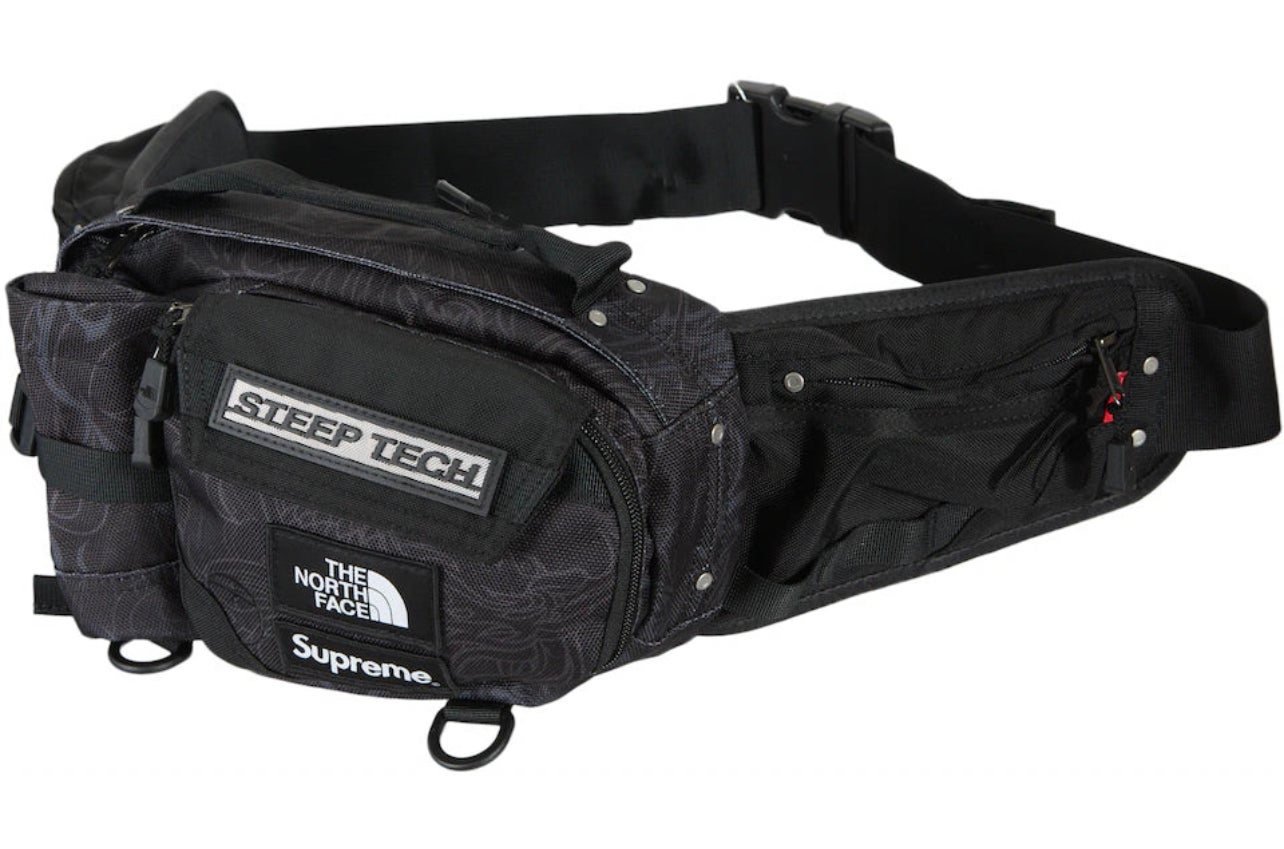 Supreme The North Face Steep Tech Waist Bag Black Dragon | N4E1