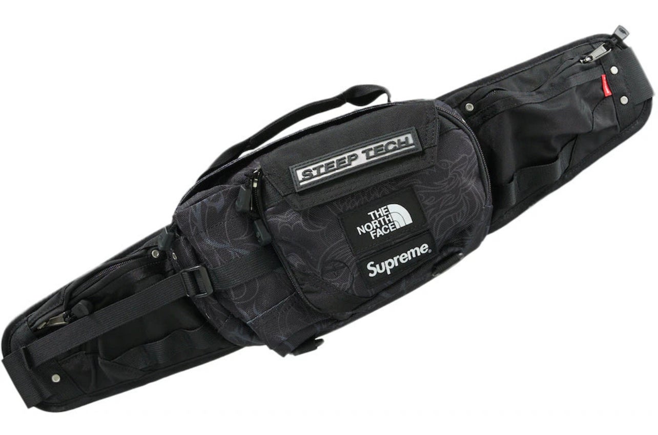Supreme The North Face Steep Tech Waist Bag Black Dragon | N4E1